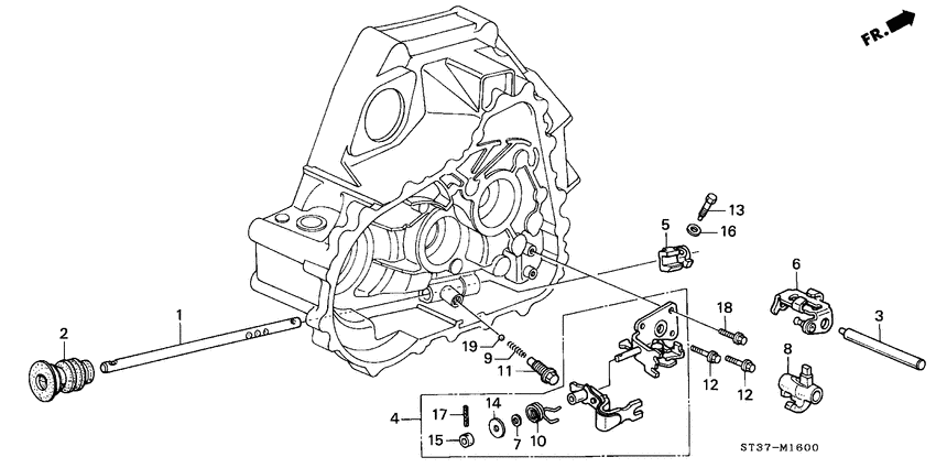 Shift rod/shift holder