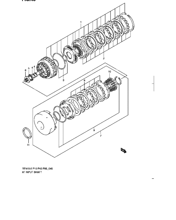 At input shaft