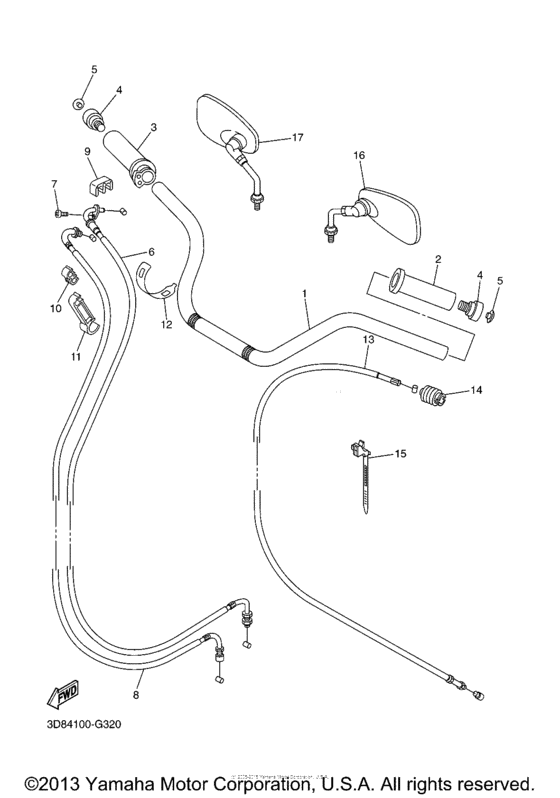 Steering handle & cable