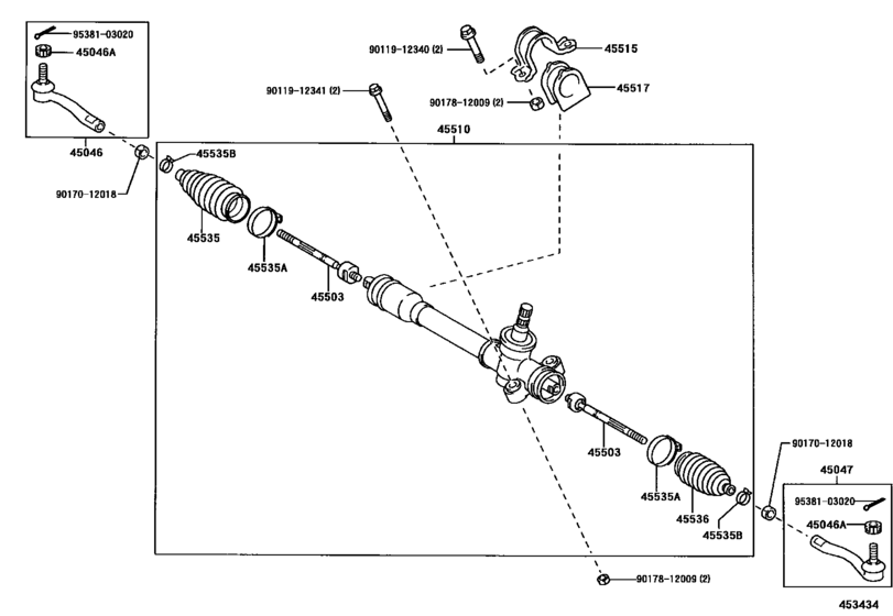 Front Steering Gear & Link