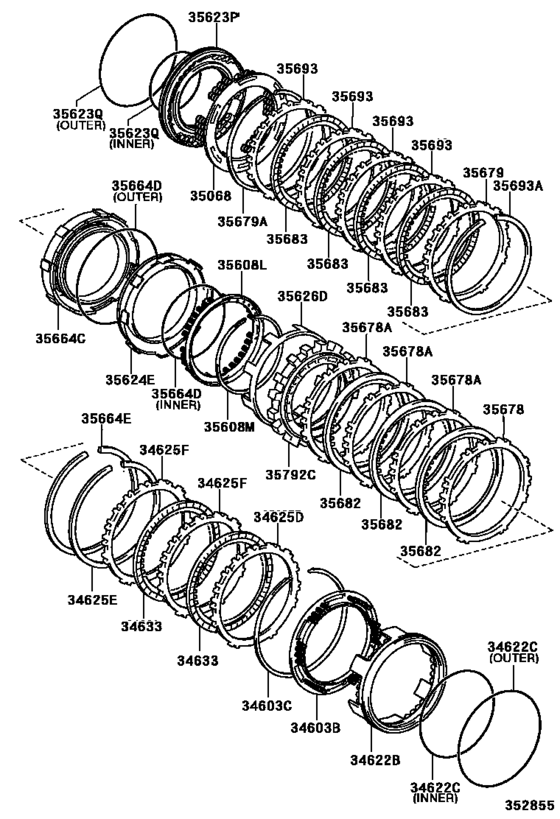 Brake No.3, 1St & Reverse Brake (Atm)