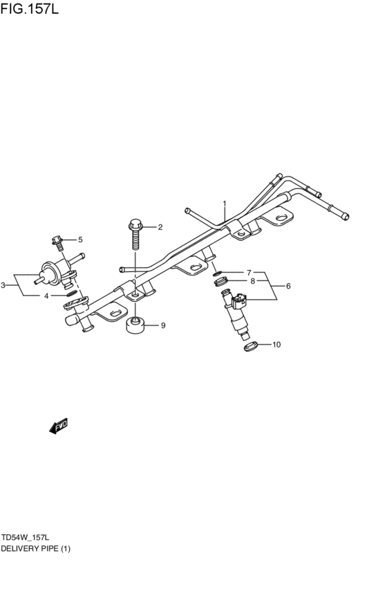 delivery pipe / fuel injector