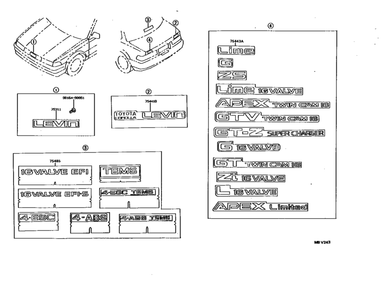 Emblem & Name Plate (Exterior & Interior)