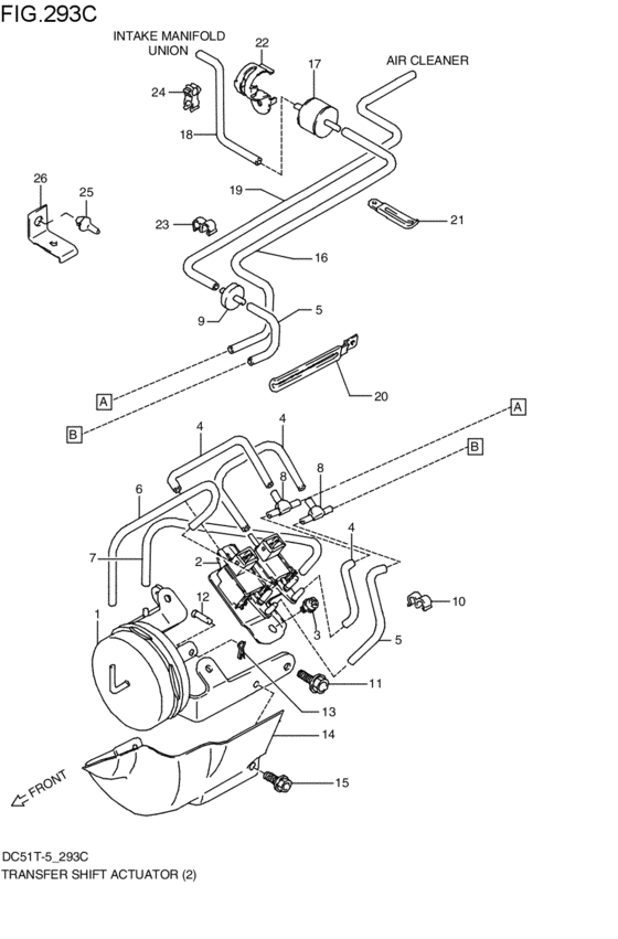 transfer shift actuator