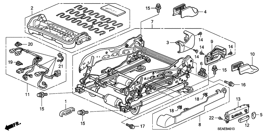 Front seat components