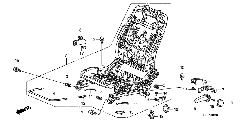 Front seat components