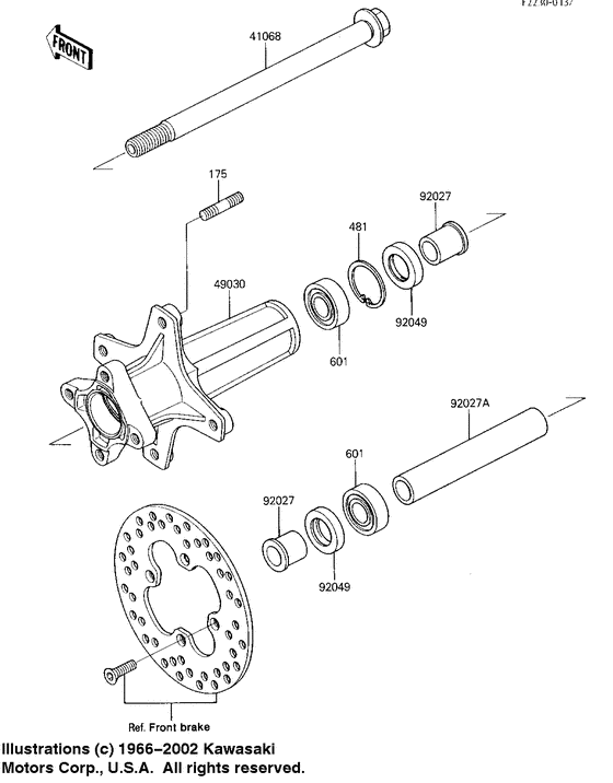 Front hub