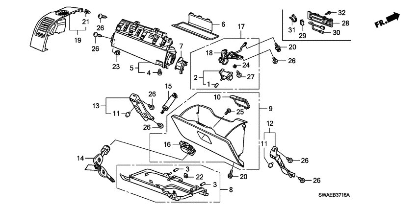 Instrument panel garnish
