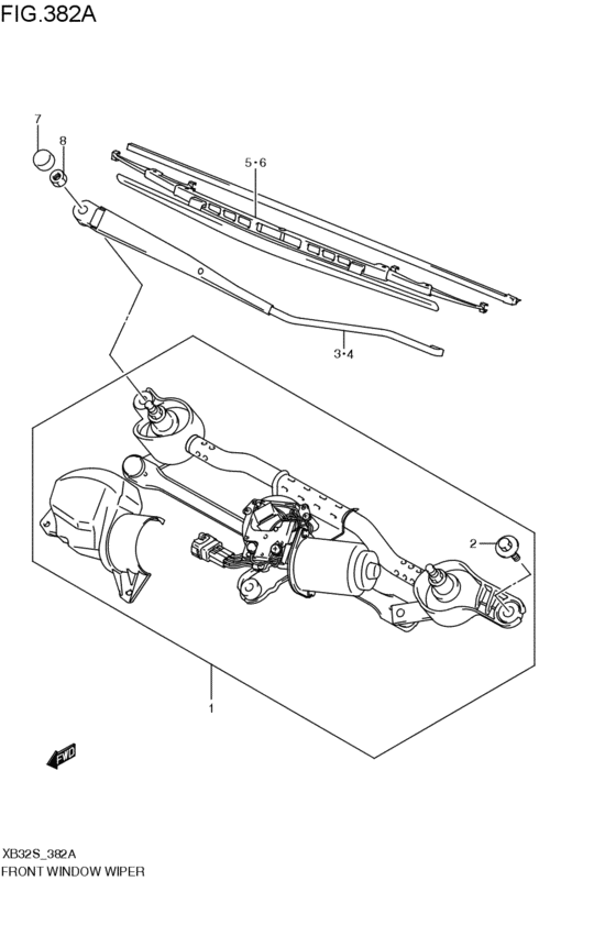 front wind windshield wiper