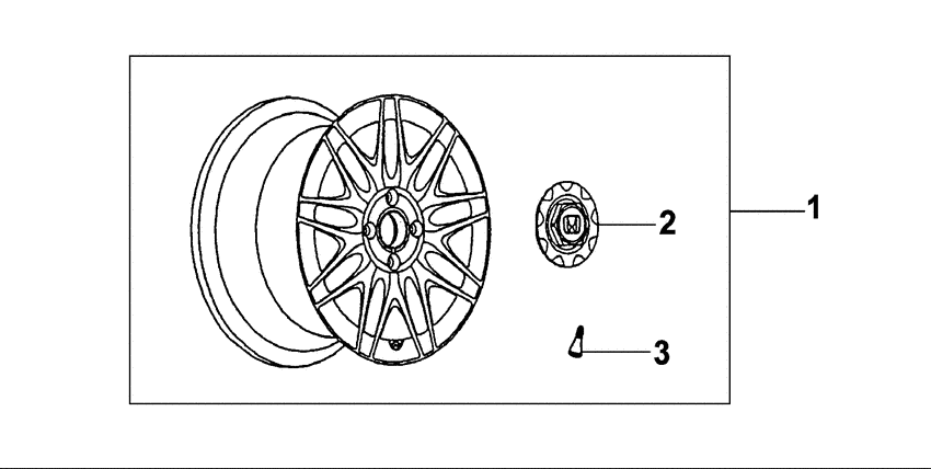 Alloy wheel 16x7j 9 double spoke