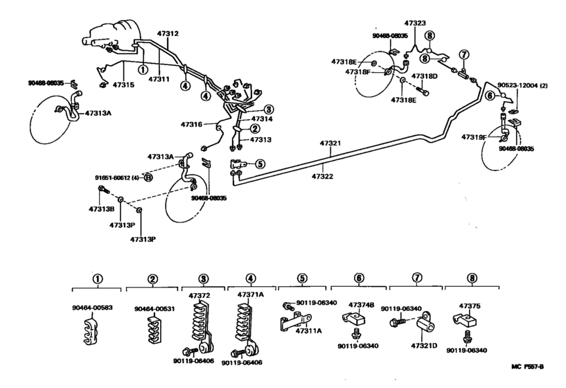 Brake Tube & Clamp