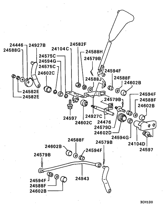 A/t floor shift linkage