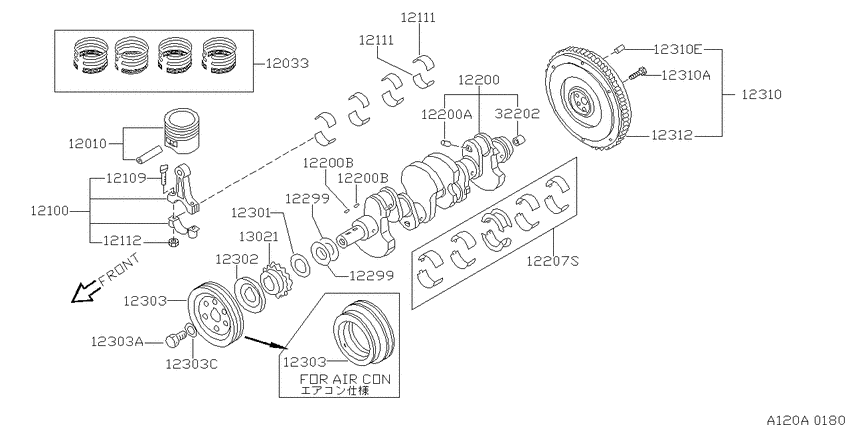 Piston,crankshaft & flywheel