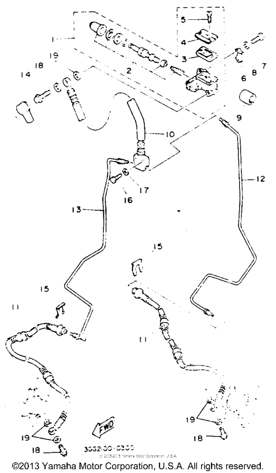 Front master cylinder