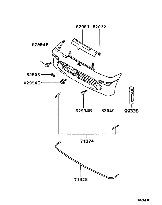 Front bumper & support