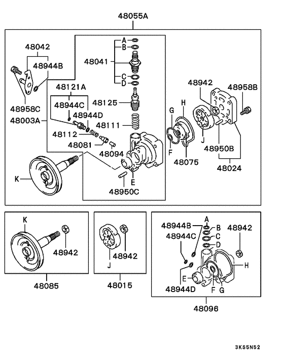 Power steering oil pump