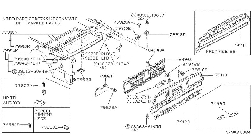 Rear panel & fitting