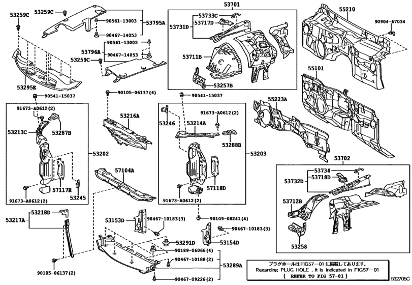 Front Fender Apron & Dash Panel