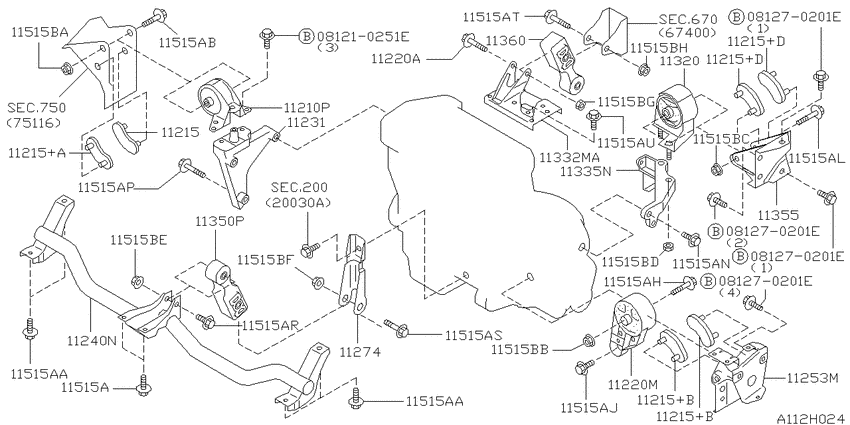Engine & transmission   mounting