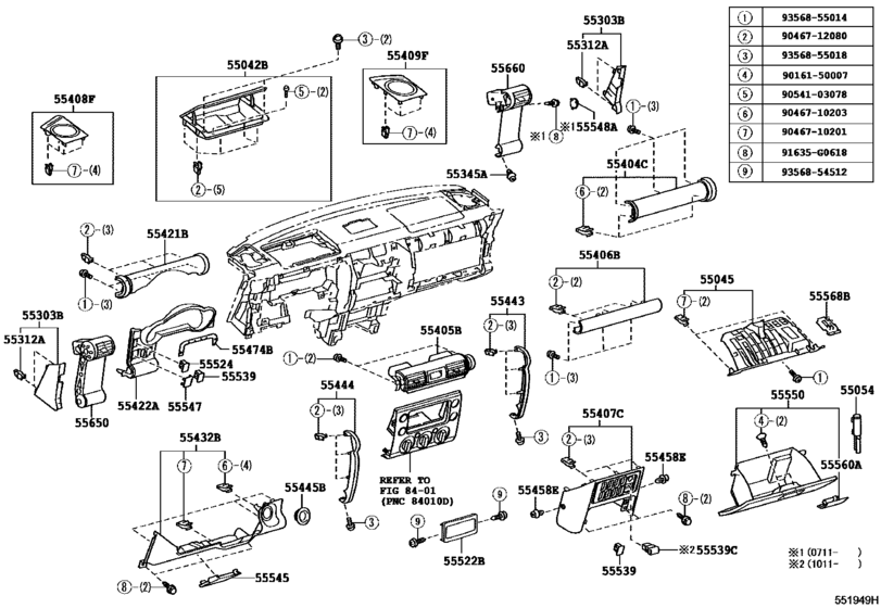Instrument Panel & Glove Compartment