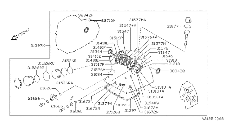 Gasket & seal kit (automatic)