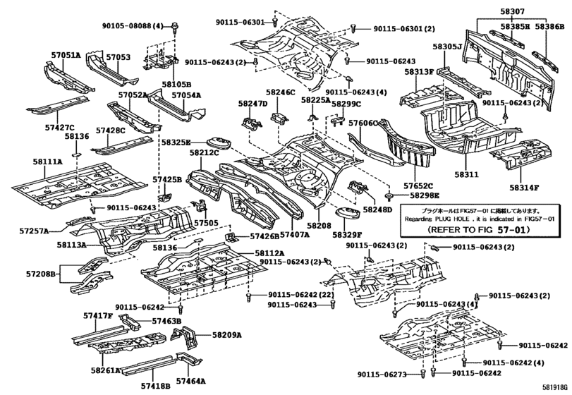 Floor Pan & Lower Back Panel