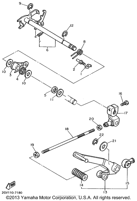 Shift shaft