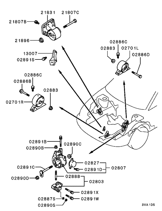 Engine mounting & support