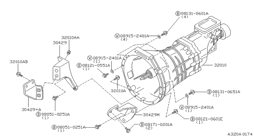 Manual transmission, transaxle & fitting