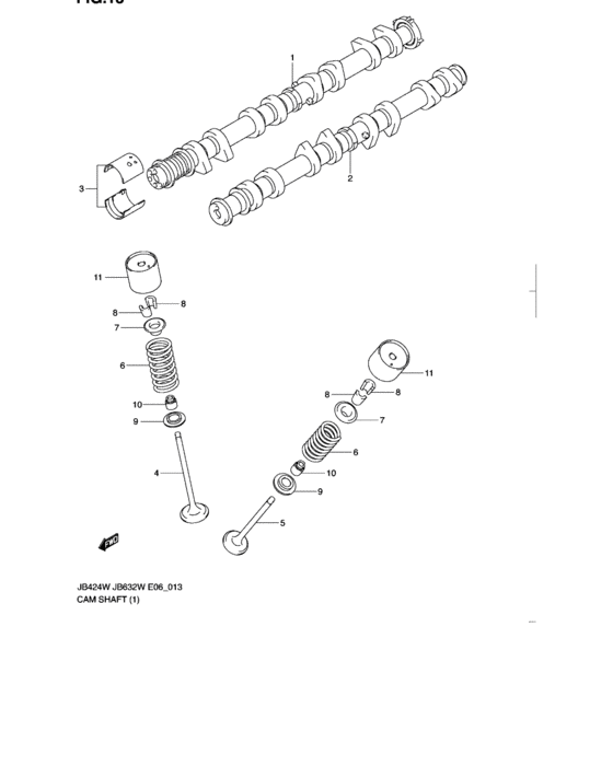 Camshaft/valve