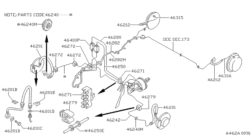 Brake piping & control