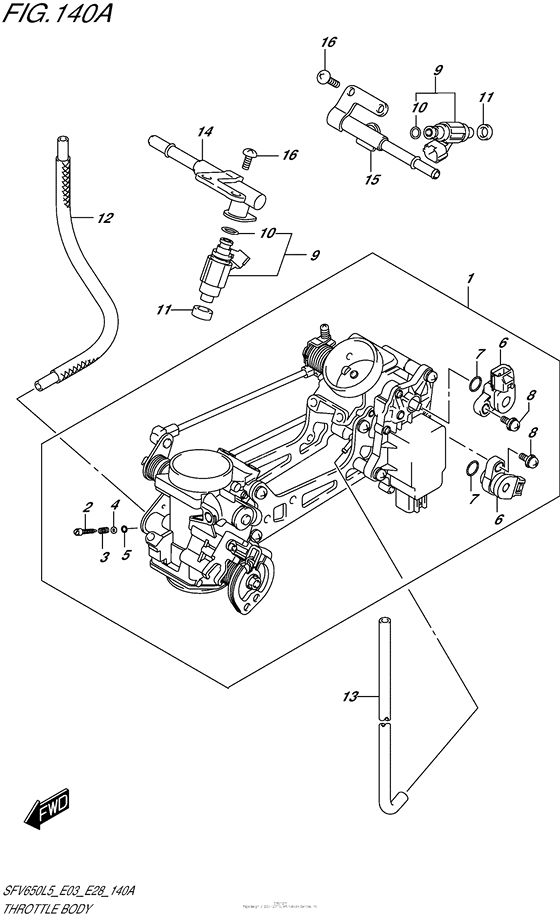 Throttle Body (Sfv650L5 E03)