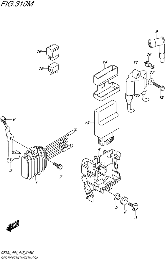 Rectifier/ignition coil