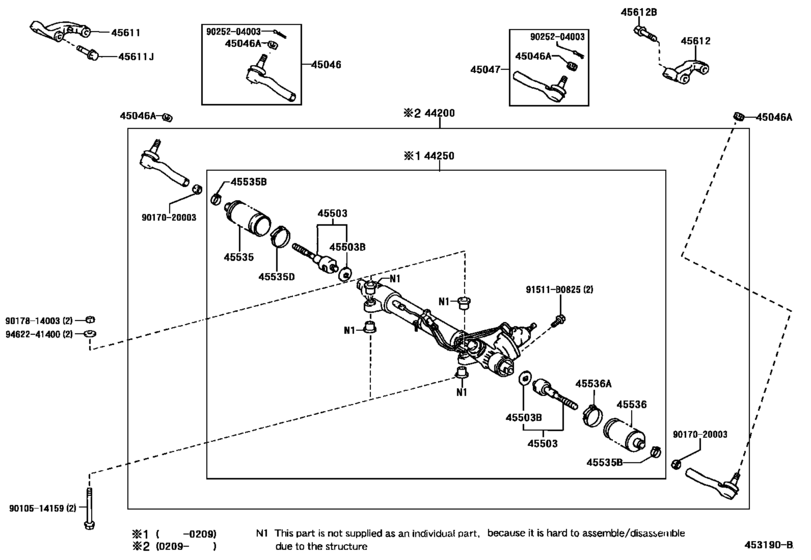 Front Steering Gear & Link