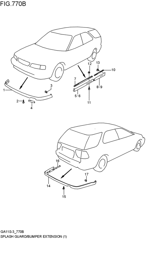splash guard / bumper extension