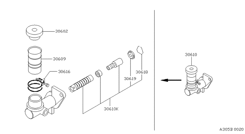 Clutch master cylinder
