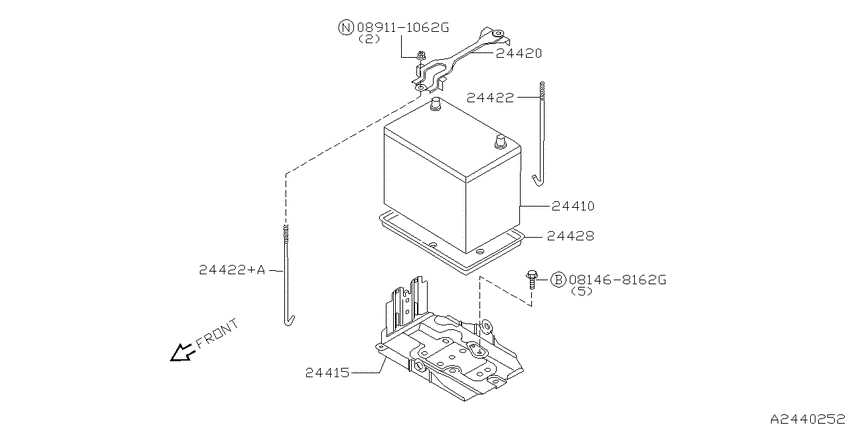 Battery & battery mounting