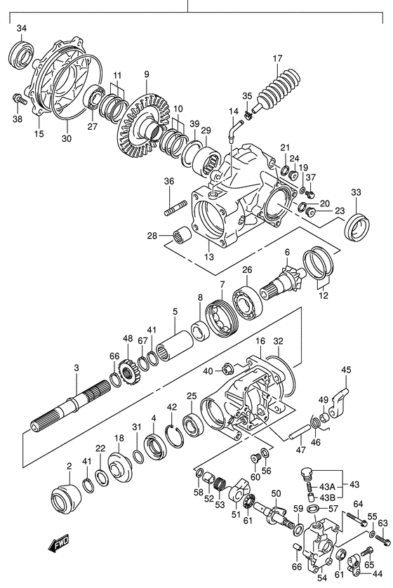 Final bevel gear