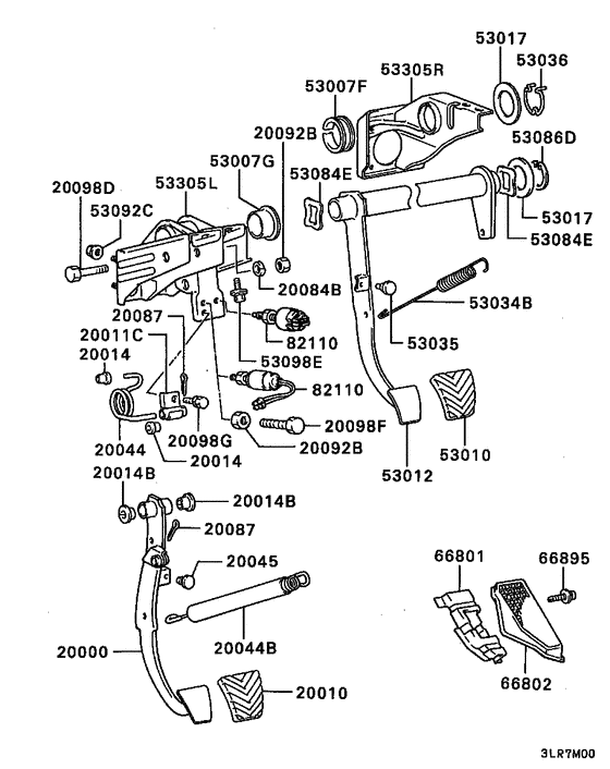 Brake & clutch pedal