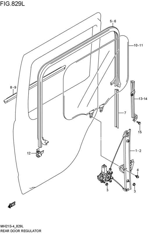 rear door regulator