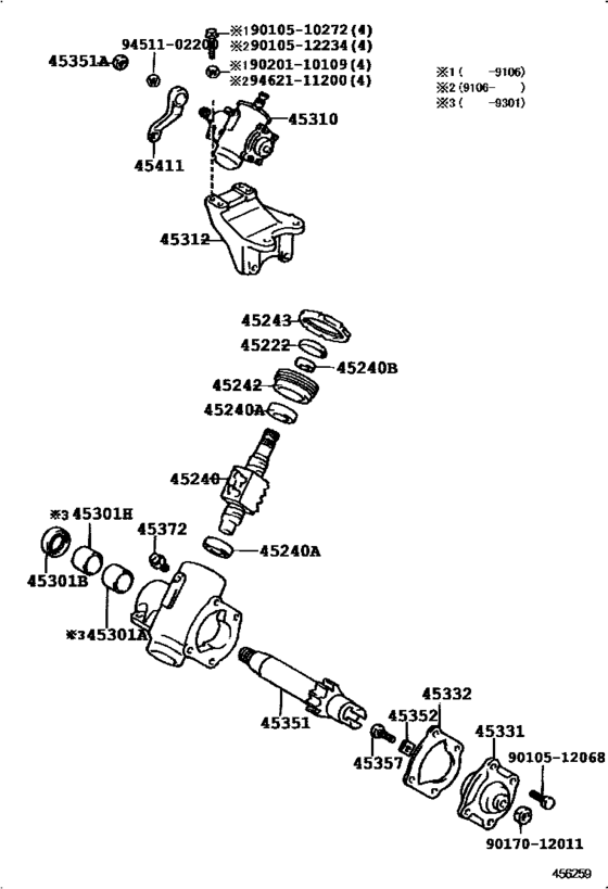 Front Steering Gear & Link