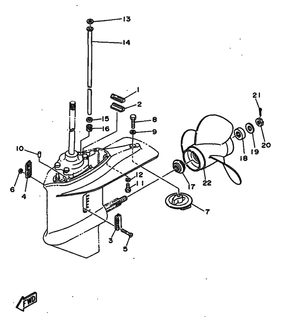 Lower casing & drive