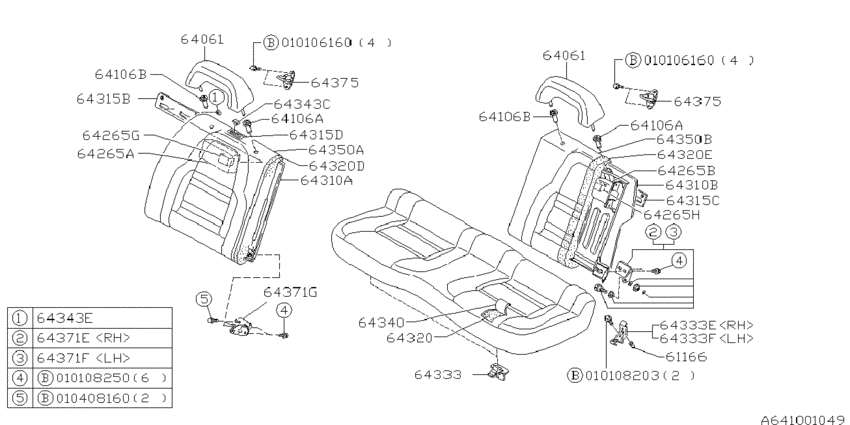 Rear seat