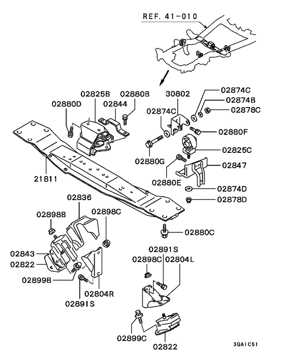 Engine mounting & support