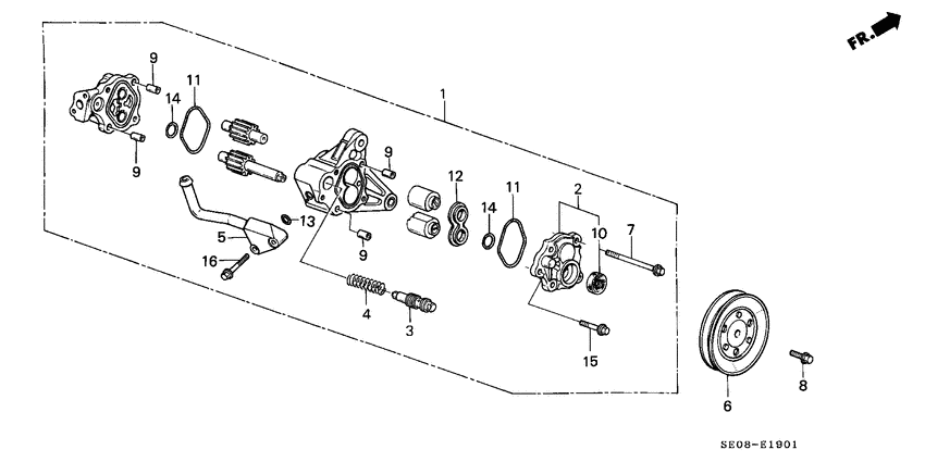 Power steering pump components