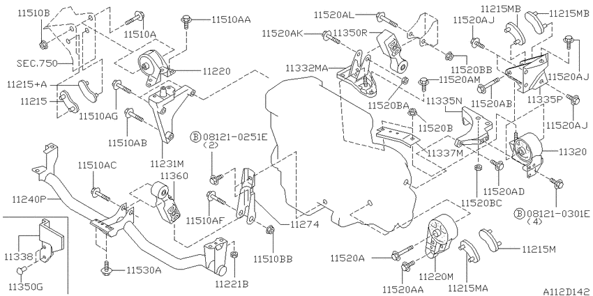 Engine & transmission   mounting