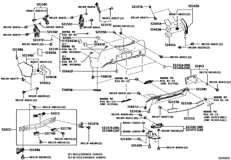 Rear Bumper & Bumper Stay