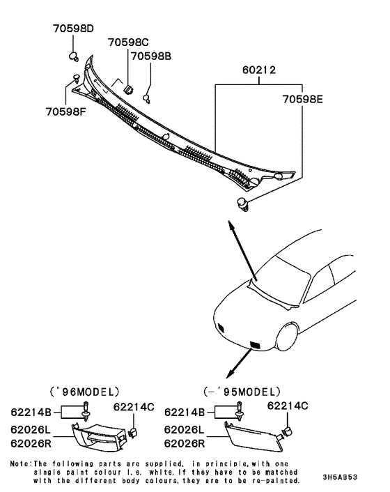 Front garnish & moulding