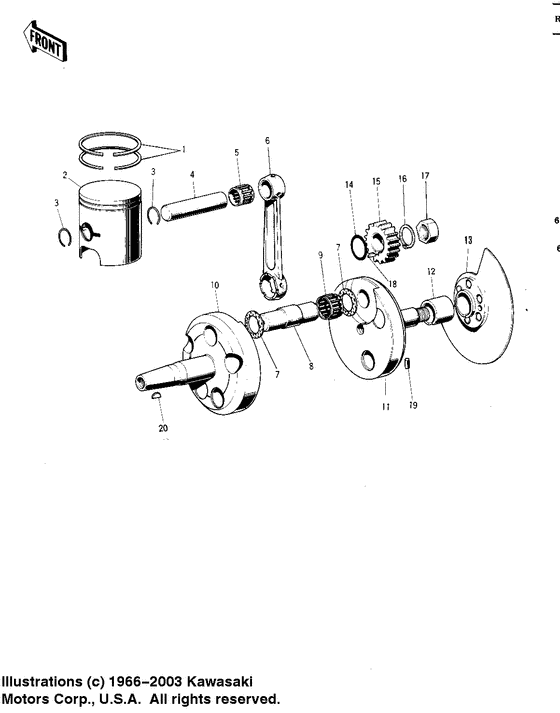Crankshaft/piston/rotary valve