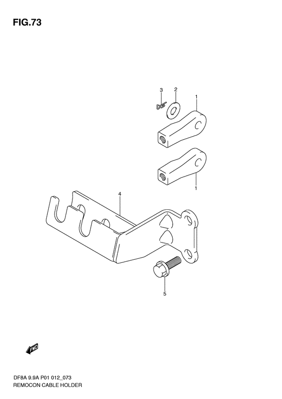 Remocon cable holder